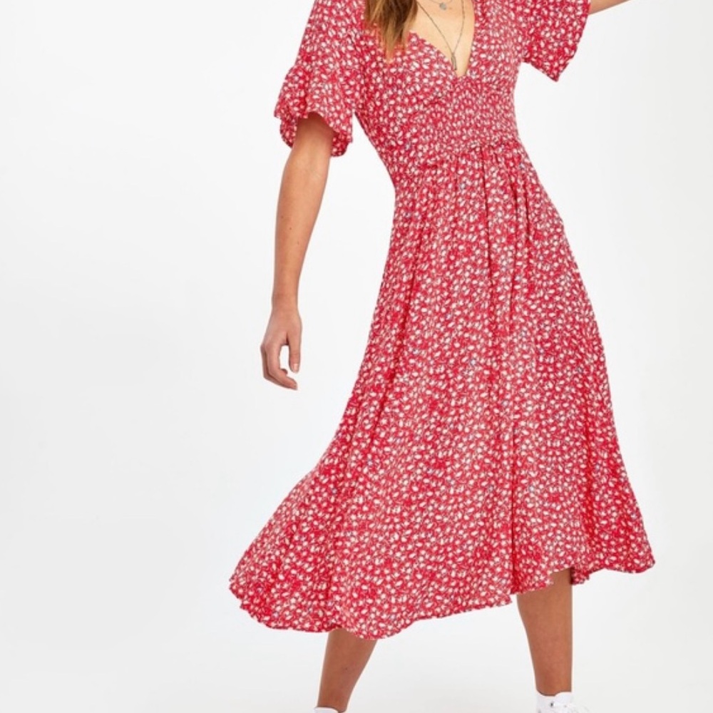 Free people In Full Bloom Floral Midi Dress
